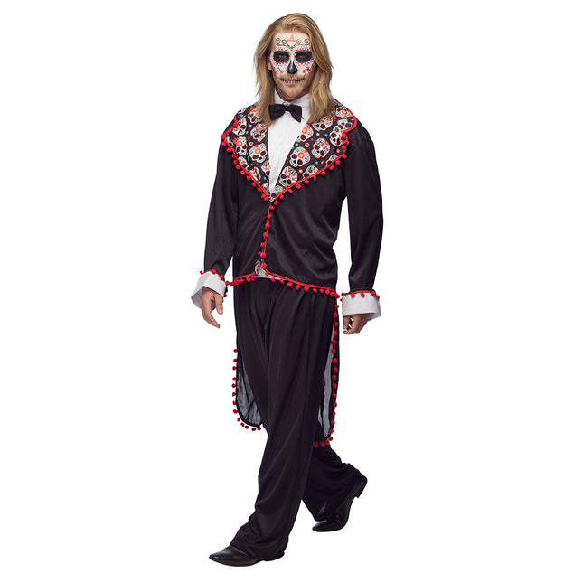 Halloweenowy kostium męski Dzień Zmarłych