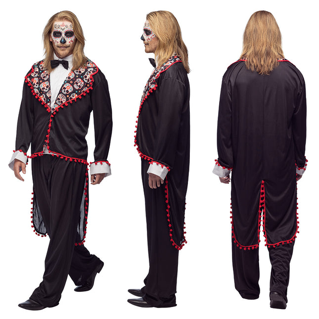 Halloweenowy kostium męski Dzień Zmarłych
