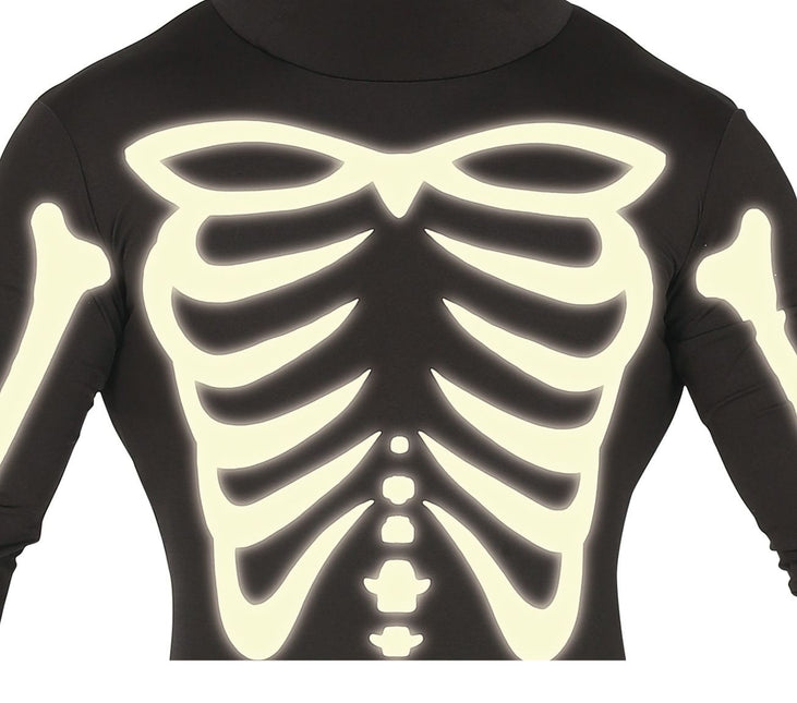 Kostium szkieletu na Halloween dla mężczyzn czarny L