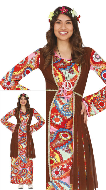 Długa sukienka hippie