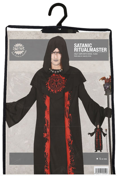 Kostium Szatana na Halloween Mężczyźni Czerwony L