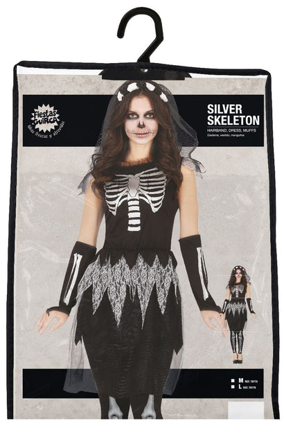 Kostium szkieletu na Halloween dla kobiet