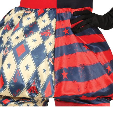 Kostium Harlequin na Halloween Damski horror