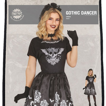 Czarny strój ducha na Halloween