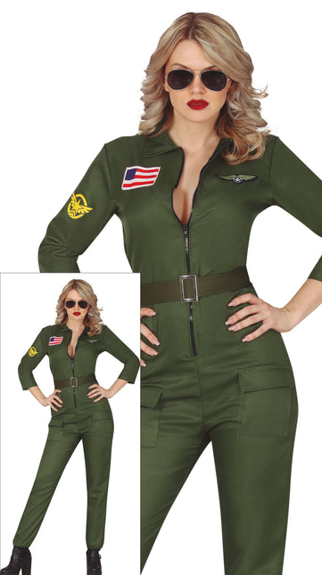 Kostium pilota damski Top Gun