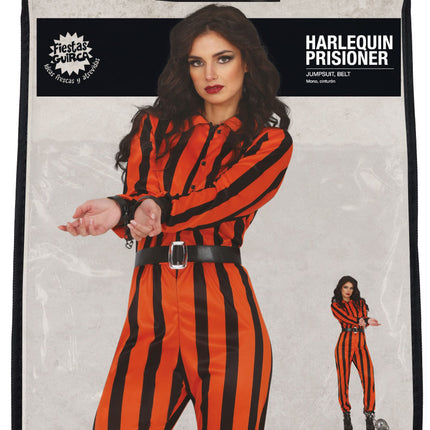 Halloweenowy kombinezon damski Harlequin Prisoner