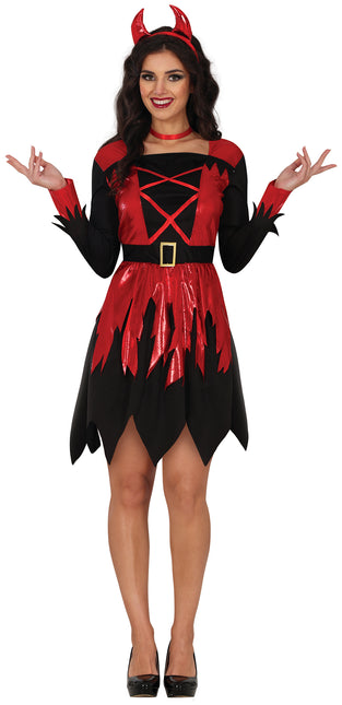 Sukienka na Halloween Black Red Ladies Devil