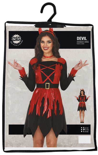 Sukienka na Halloween Black Red Ladies Devil