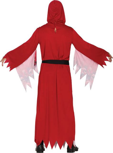 Kostium na Halloween Czerwony męski żniwiarz