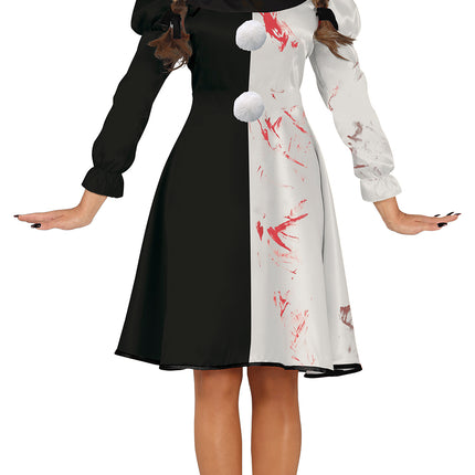 Sukienka damska na Halloween Straszny klaun