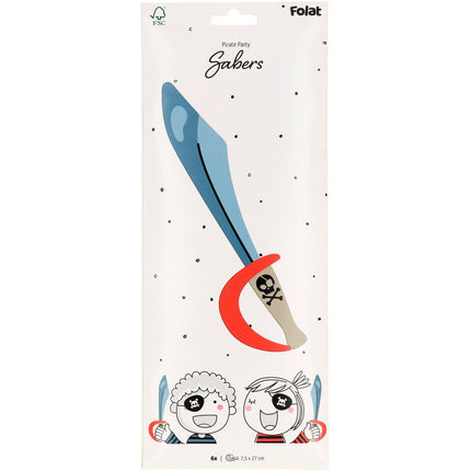 Piracki fałszywy miecz 27cm 6szt