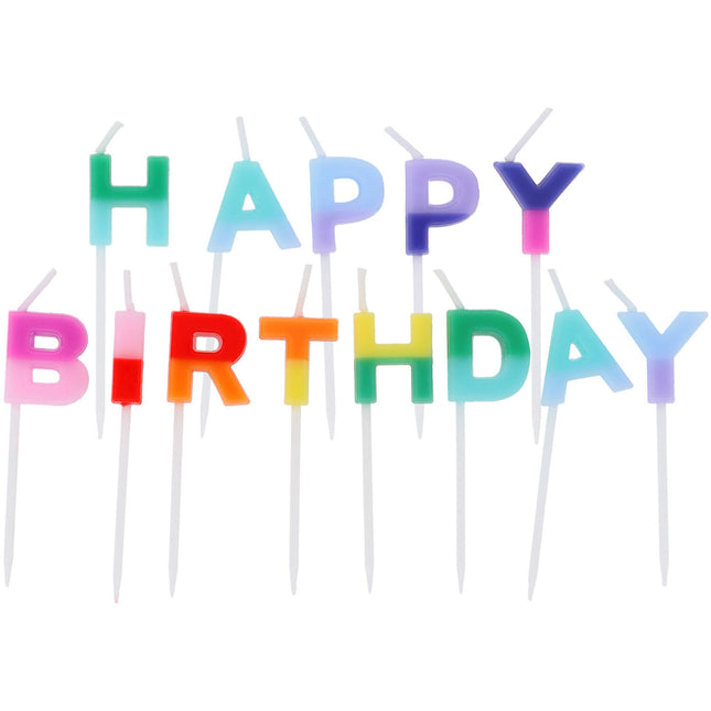 Świeczki HBD Letter Stripetastic