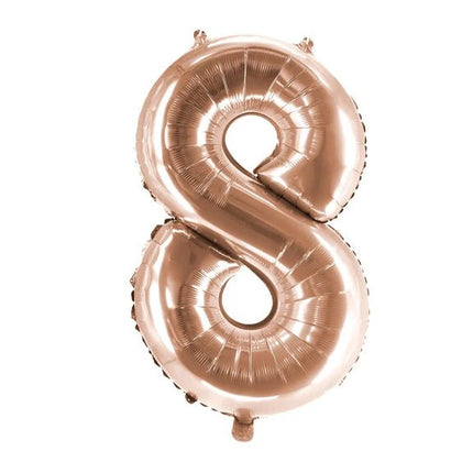 8 Jaar Cijfer Ballon Rose Goud Leeg 1m van VDV Benefit koop je bij Partywinkel