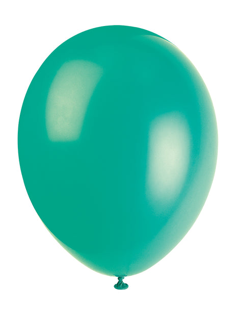 12" Balony lateksowe Premium, 10 sztuk - zielony paprociowy