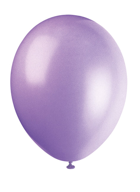12" Balony lateksowe Premium, 10 sztuk - Liliowy lawendowy