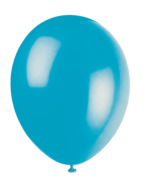 12" Balony lateksowe Premium, 10 sztuk - turkusowe