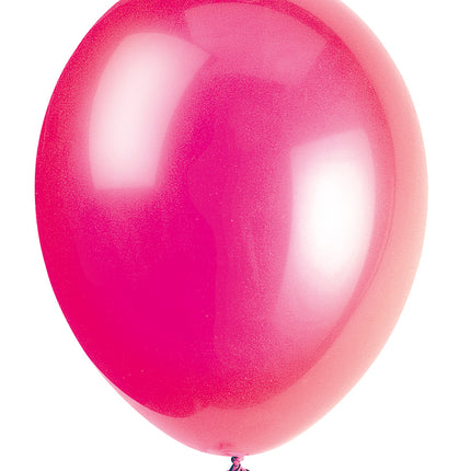 12" Balony lateksowe Premium, 10 sztuk - fuksja