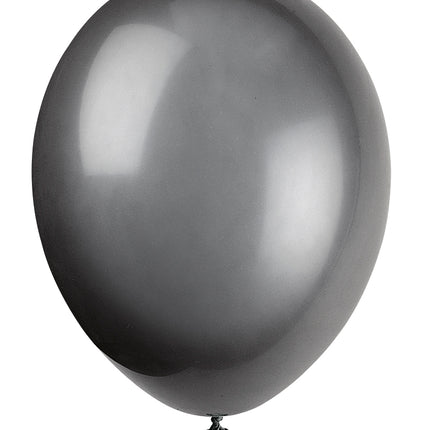 Czarne balony błyszczące 30cm 10szt