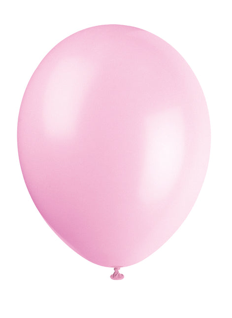 12" Balony lateksowe Premium, 10 sztuk - pudrowy róż