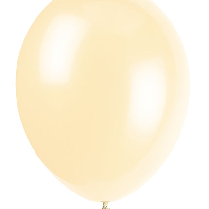 Balony kość słoniowa kremowe 30cm 10szt