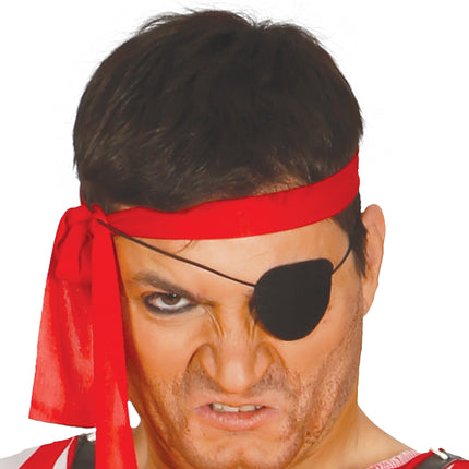 Kostium pirata czerwony biały męski