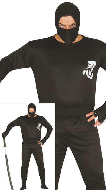 Kostium Ninja Mężczyźni Czarny L