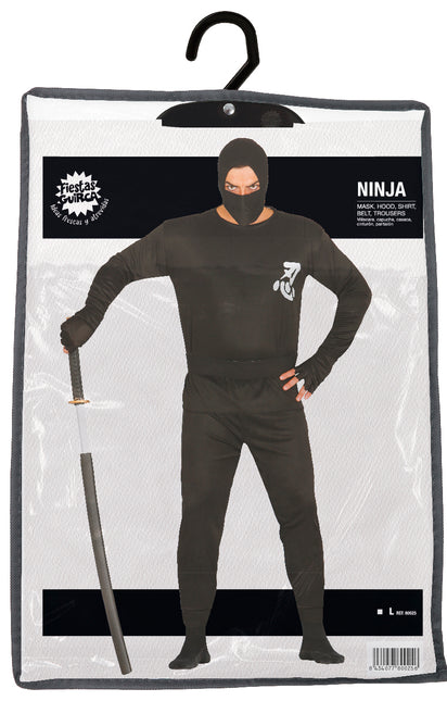 Kostium Ninja Mężczyźni Czarny L