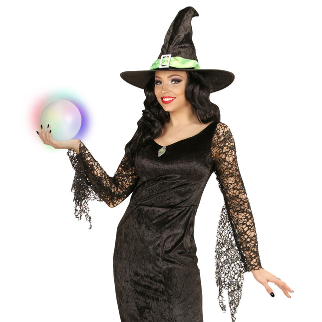 Szklany globus na Halloween