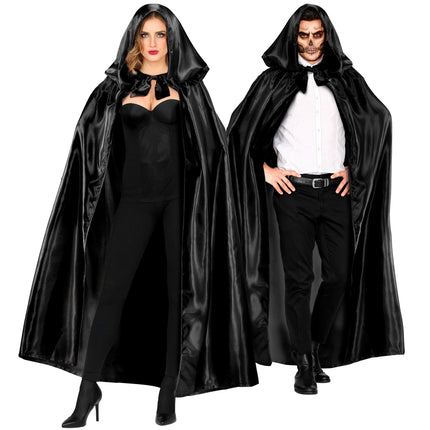 Peleryna na Halloween czarna 1,52 m