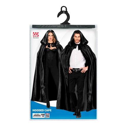 Peleryna na Halloween czarna 1,52 m
