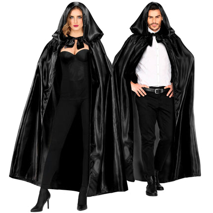 Peleryna na Halloween czarna 1,52 m