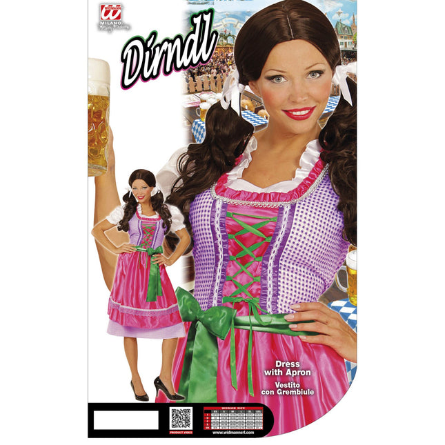 DIRNDL RÓŻOWY/ZIELONY