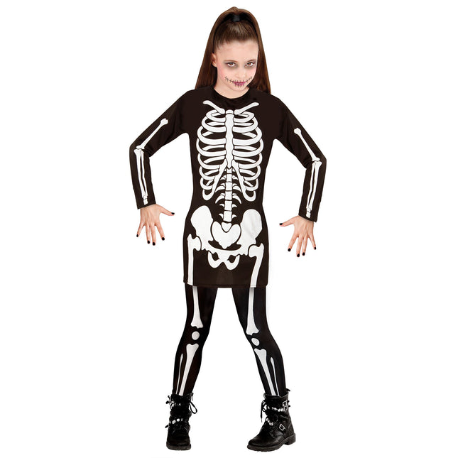 Halloweenowy kombinezon dla dziewczynki Szkielet