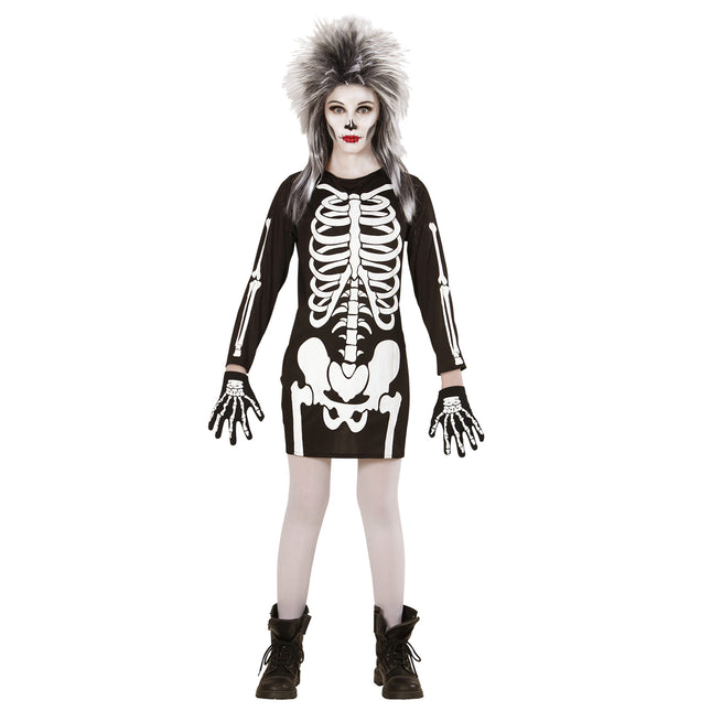 Halloweenowy kombinezon dla dziewczynki Szkielet