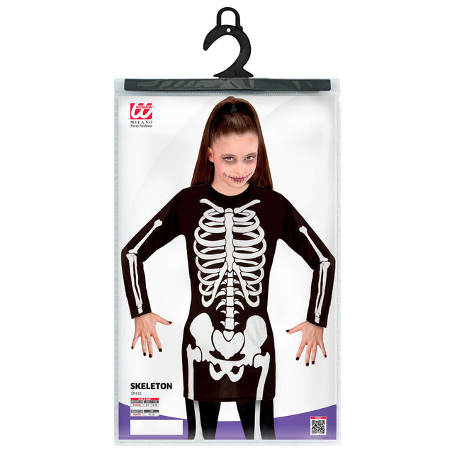 Halloweenowy kombinezon dla dziewczynki Szkielet