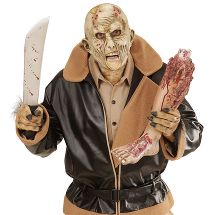 Maska Halloween Zombie z otwartymi ustami