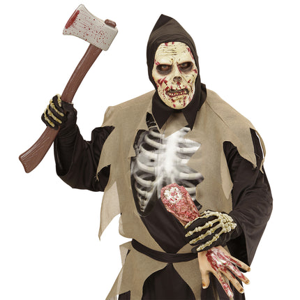 Maska na Halloween Szkielet Krew