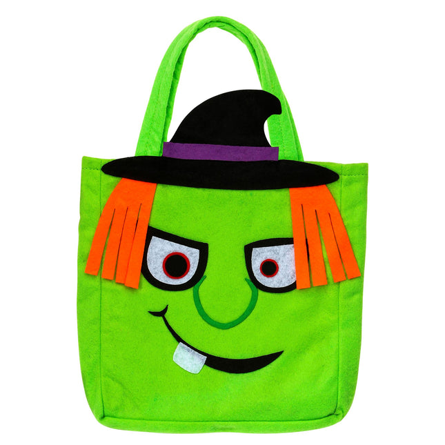 Torba na Halloween Zielona Czarownica