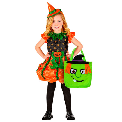 Torba na Halloween Zielona Czarownica