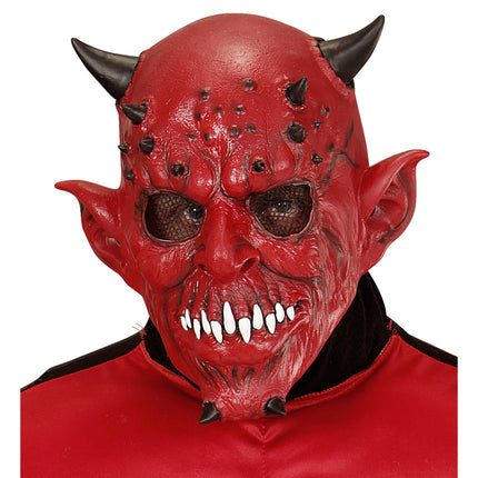 Maska na Halloween Diabeł z rogiem