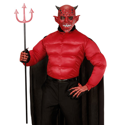 Maska na Halloween Diabeł z rogiem