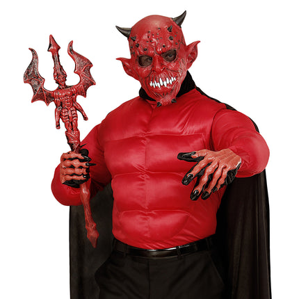 Maska na Halloween Diabeł z rogiem
