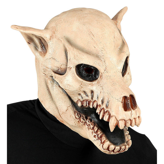Maska na Halloween Biały Pies