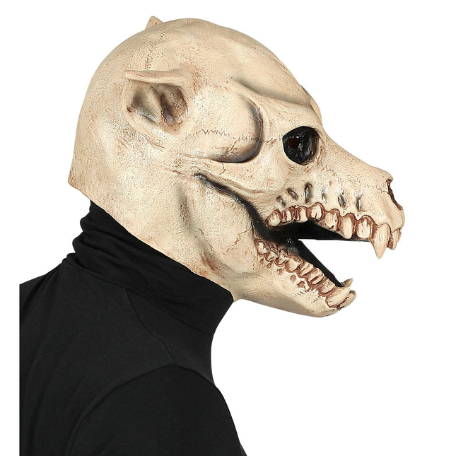 Maska na Halloween Biały Pies