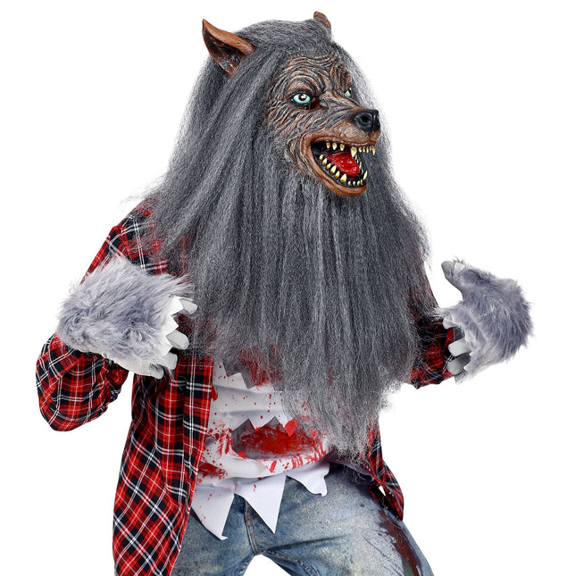 Maska na Halloween Wilkołak z polaru