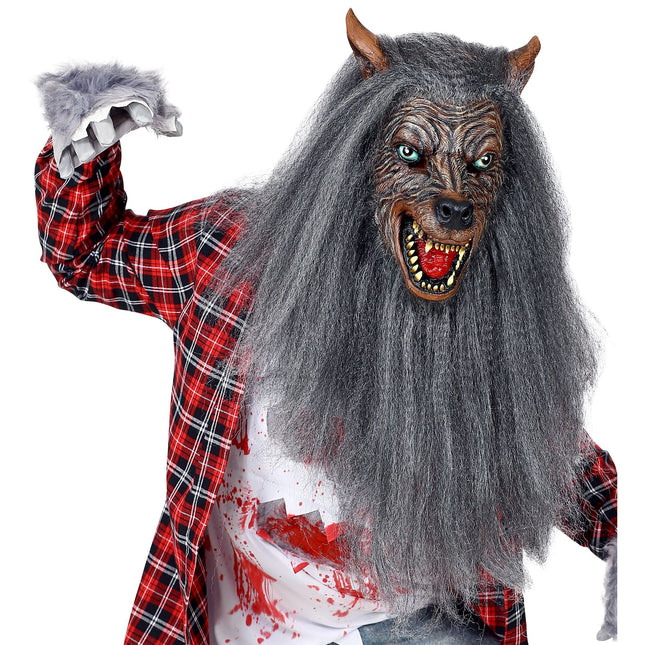 Maska na Halloween Wilkołak z polaru