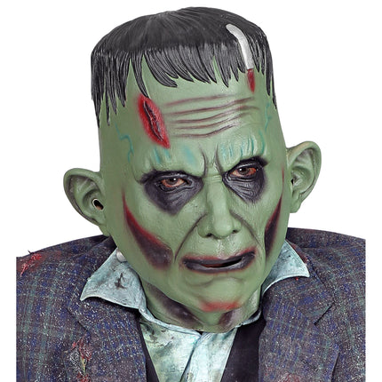 Maska na Halloween Zielony Potwór Laboratoryjny
