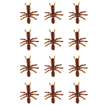 Halloweenowe sztuczne robaki mrówki 12szt