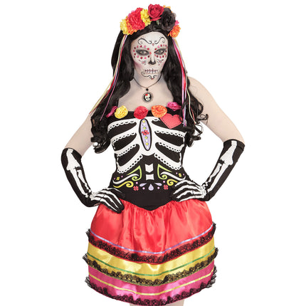 Rękawiczki na Halloween Szkielet 50 cm
