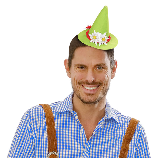 MINI CZAPKA BAYERN Z SZAROTKĄ, ZIELONA